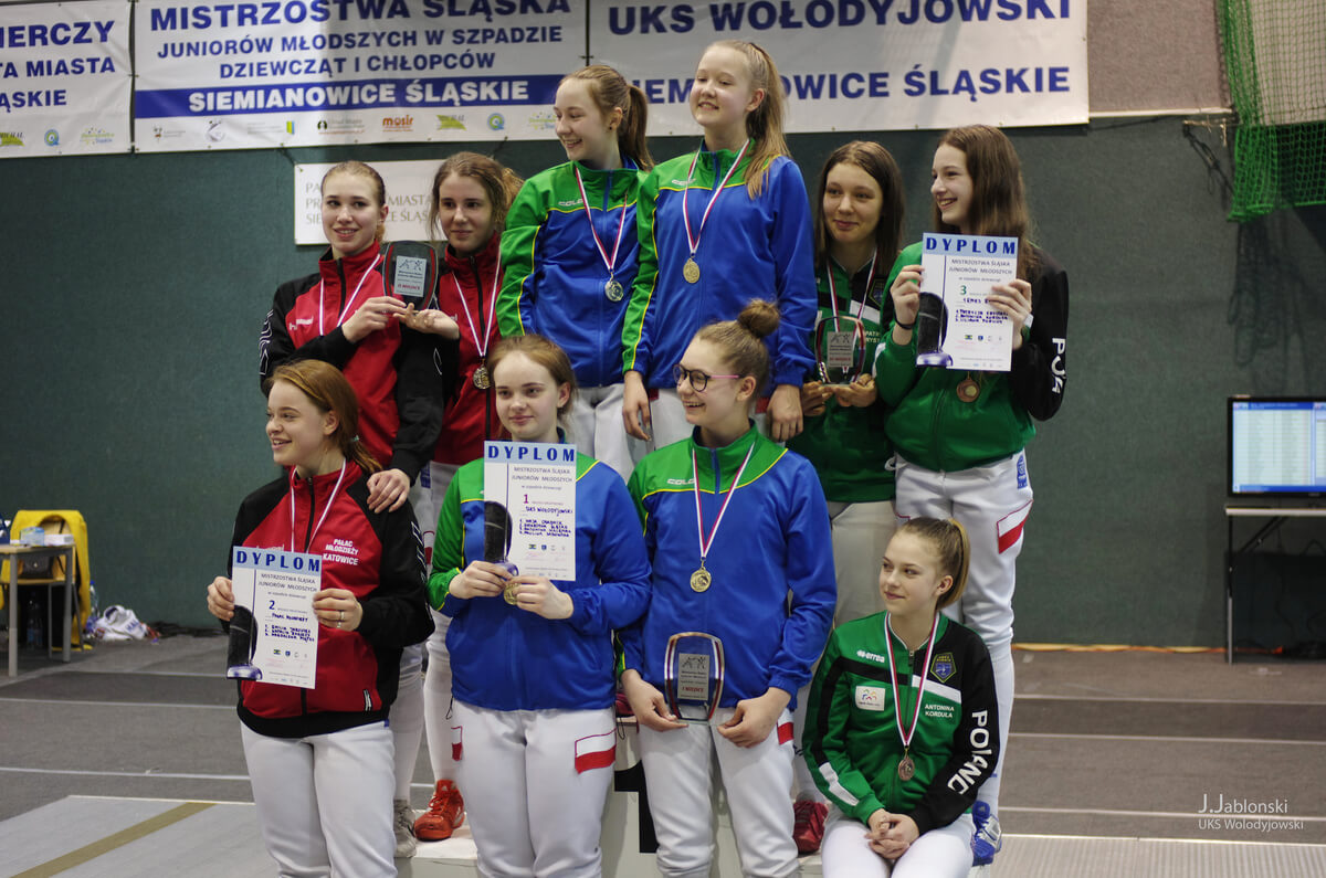 Szpada kobiet drużynowo podium